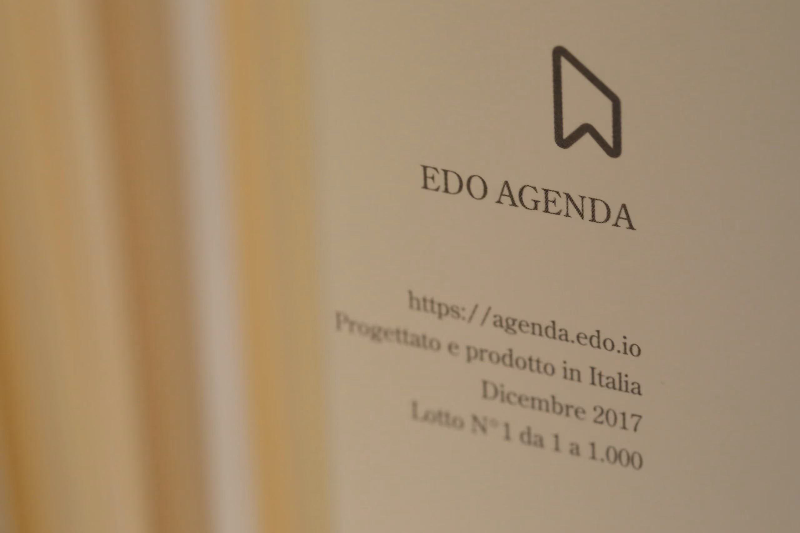 Agenda rilegata EDO