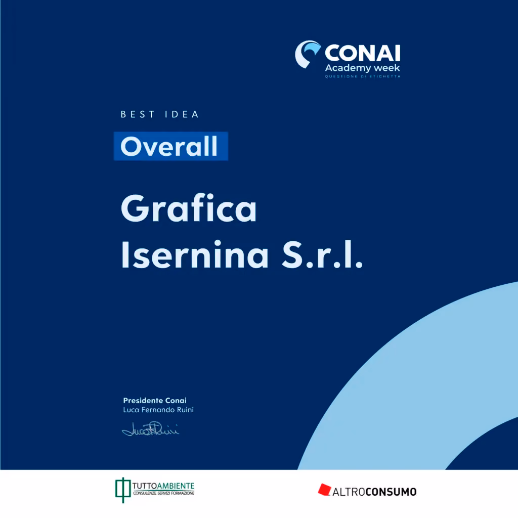 Attestato CONAI Academy Week 2021